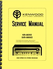 Kenwood Stereo Receiver KR-8050 KR-8850 SERVICE MANUAL