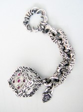 Dice Silver Key Chain