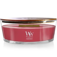 WOODWICK CANDLE Crimson Berries Long Lasting Scented Candle - Ellipse *NEW*