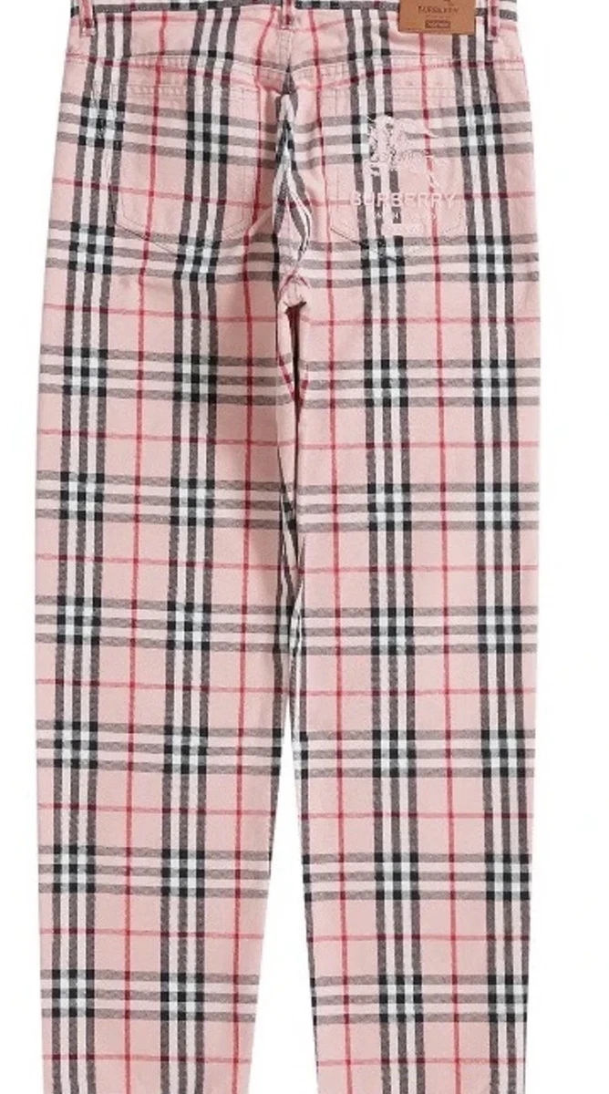 Burberry x Supreme S/S 22 Regular Jeans Trouser pants - Pink Size