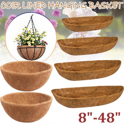 8'' 12'' 36'' 48'' Natural Coconut Coir Coco Fiber Liners For Planters Baskets