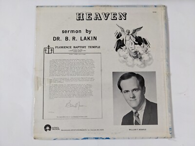HEAVEN Sermon By Dr. B.R. Lakin SEALED LP Vinyl 1974 Florence