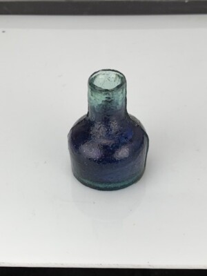Antique Aqua Green Glass, Made in Spain (e400)
