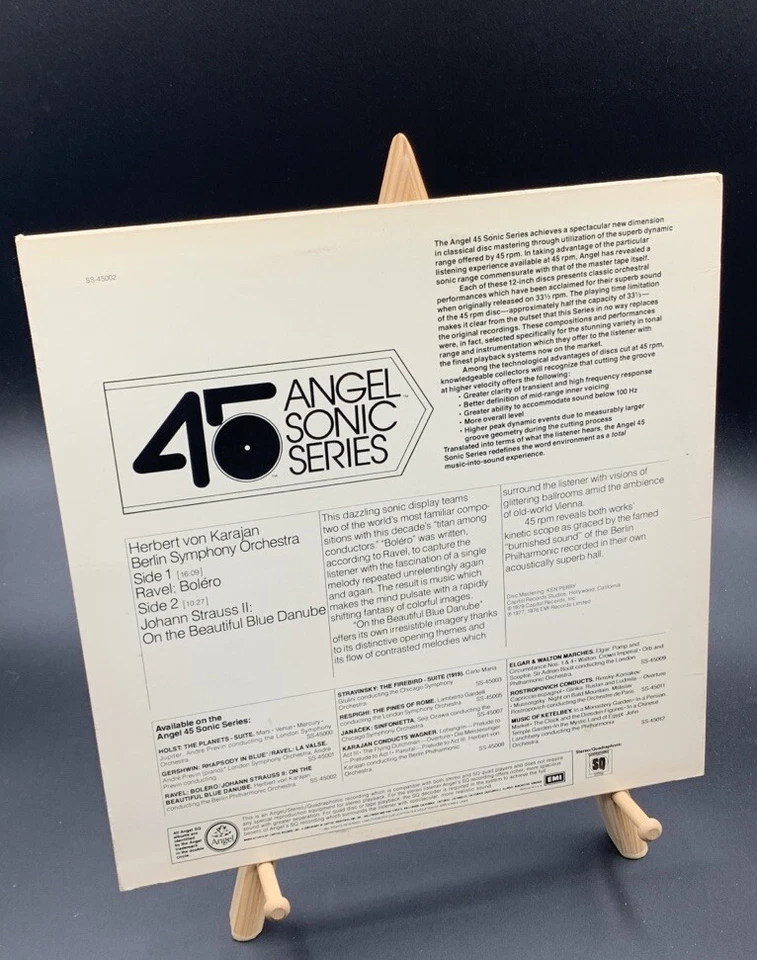 ANGEL SONIC SERIES QUAD 45 RPM 1979 Ravel BOLERO Karajan SS-45002 EX/EX - Image 4 of 4