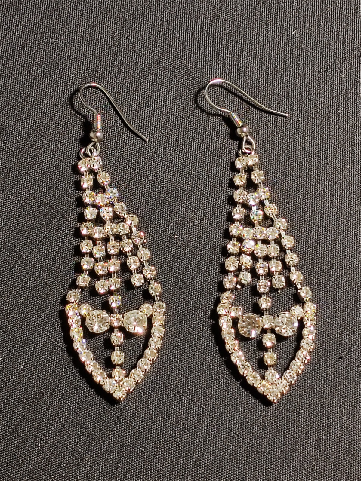 Boucles D'oreilles Pendantes Serge Breton Vintage - Pâte De Verre Verte - Vers 1970