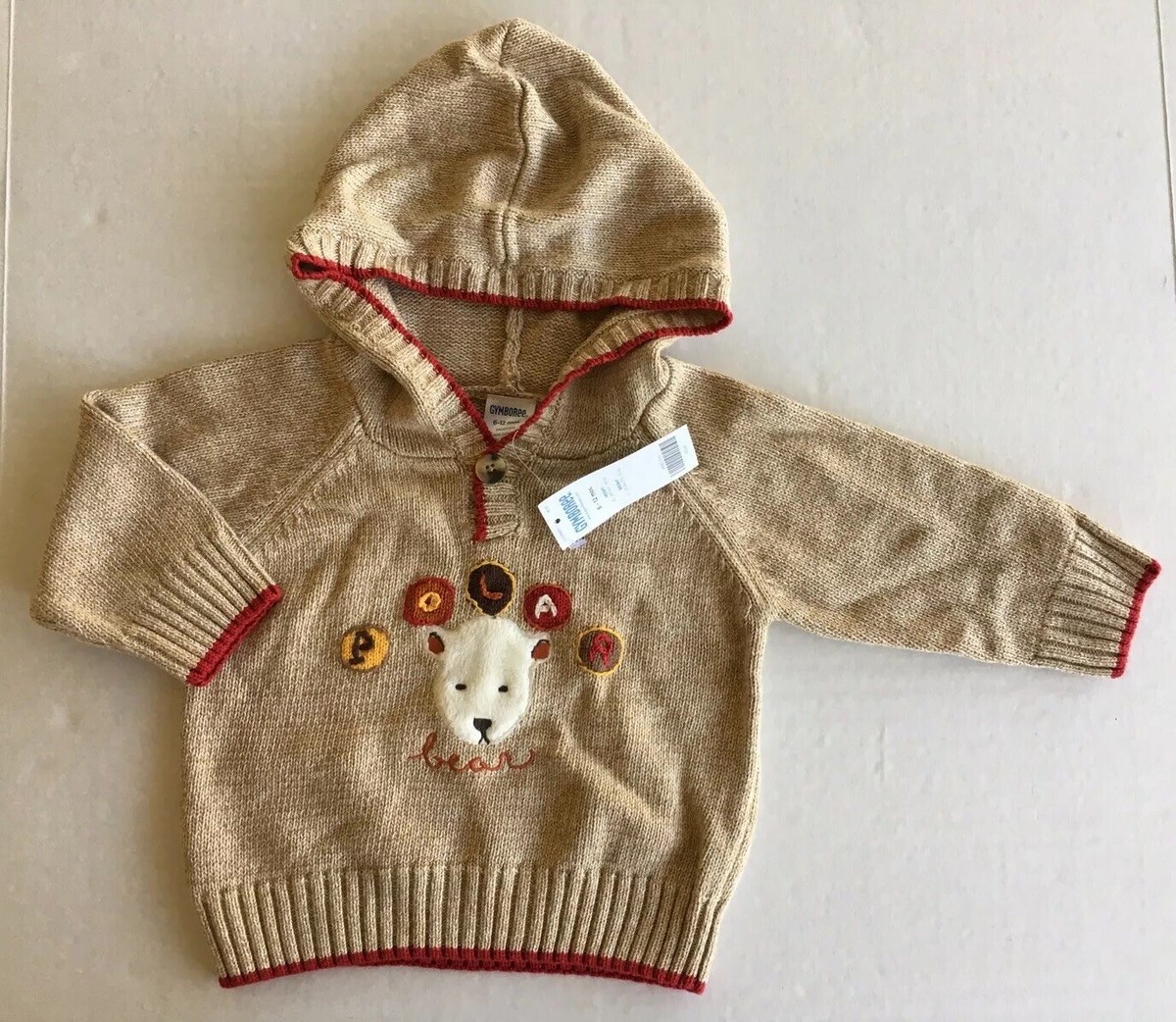 NWT Gymboree Alaskan Adventure 6-12 Months Tan Heather Polar Bear