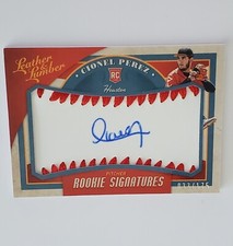 CIONEL PEREZ 2019 Panini Leather & Lumber Rookie Signatures #142 Auto /175