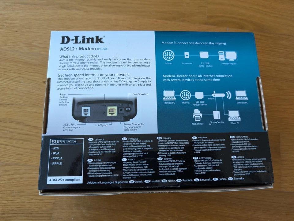 D-Link DSL-320B ADSL2+ Ethernet Modem - Image 2 of 4