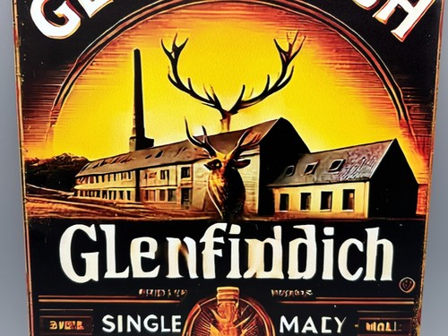 Blechschild-Whisky-Glenfiddich-Single Malt Scotch Whisky-20x30cm-Bar-Deko - Bild 3 von 5