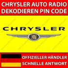 ✅CHRYSLER RADIO DECODING PIN CODE 300 PACIFICA PT CRUISER GRAND VOYAGER NTG✅