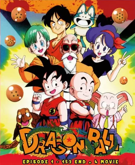 Dragon Ball Eps 1-153 End + 4 Movies. English Dub