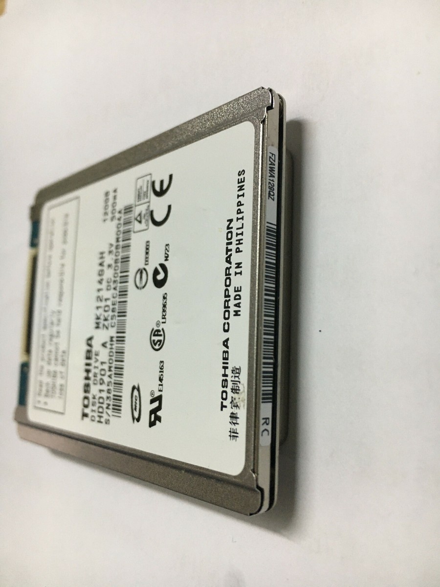 送料無料「整備済み品」【中古】TOSHIBA 120GB Toshiba MK1214GAH 4200 RPM 1.8
