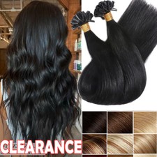 100G Russian Pre Bonded U-Tip Nail Keratin Human Hair Extensions Remy Hair Thick