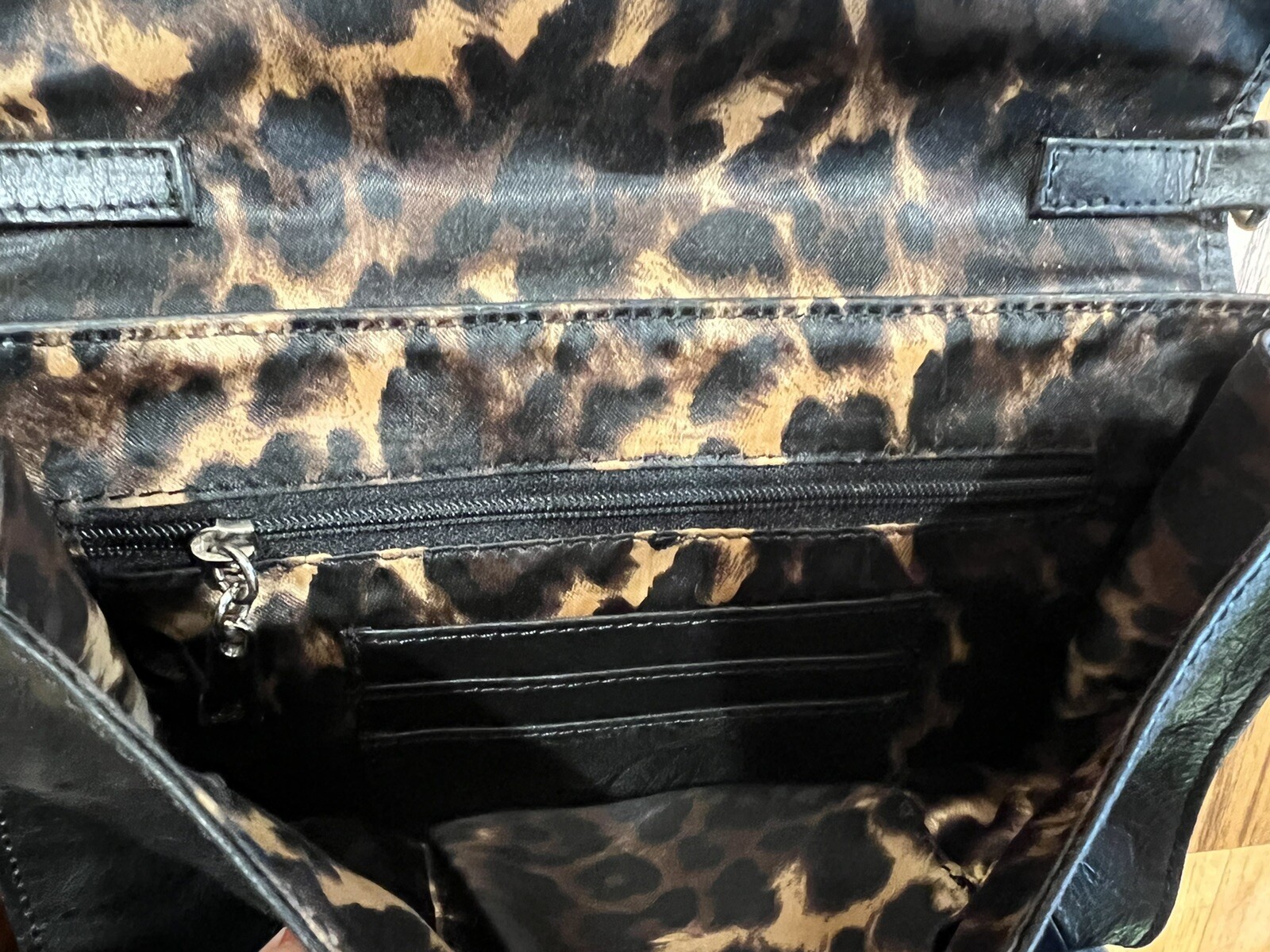 Grace Adele Black Leather Convertible Clutch Shou… - image 10