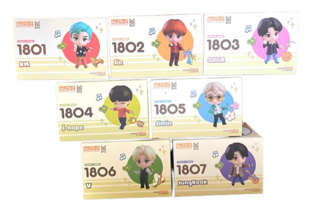 BTS TinyTan ねんどろいど コンプリートセット BTS Nendoroid TinyTAN 7 Pieces Complete Set Figure GOOD