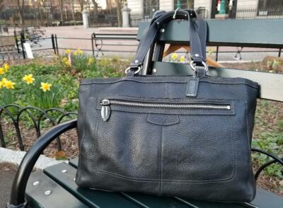 Coach Serial # NoB1082-F14684 Penelope Black Leather Tote