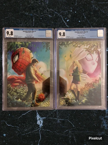 2 PACK VIRGIN AMAZING SPIDER-MAN #7 & #8 CGC 9.8’s! EDGE EXCLUSIVE VAR NM+ Rare!