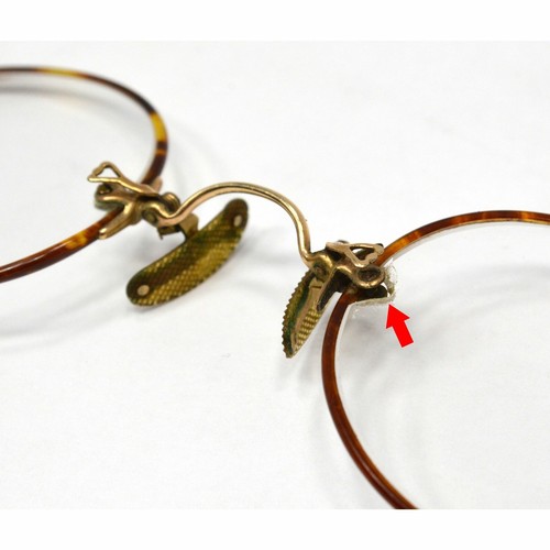 Antique ARISTOCRAT EYEGLASSES Glasses Frames 1/10-12K GOLD FILLED Original Case! - Picture 4 of 12