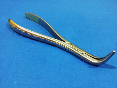 LOWER ATRAUMATIC FISH HOOK ROOT TIP DENTAL EXTRACTING FORCEPS 90 DEG INSTRUMENTS