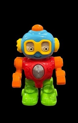 ROBOT BUDDY Toddler Toy 8'' Toy Baby/Preschool/Toddler Lights Sounds WORKS!! 300
