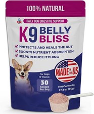 K9 Belly Bliss, All-Natural Gut Health for Dogs, Vet Approved Prebiotic for Dog