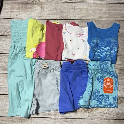 Girl Size 6 Lot Of Clothes For Spring And Summer. NWT! 8 Pieces, Colorful,