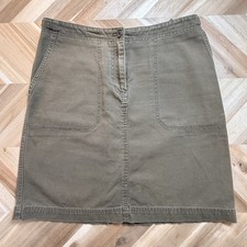 Lauren Ralph Lauren Khaki/Olive Cotton Skirt Wmns 8 Cottagecore Preppy Indie