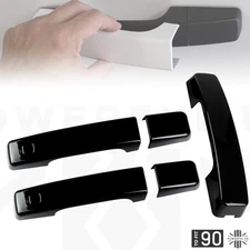 5pc Door & Tailgate Handle Cover Kit Gloss Black for Defender 90 L663