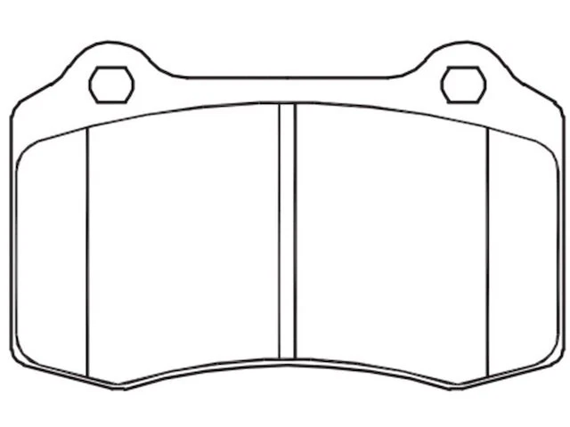 Conjunto de pastilhas de freio traseiras para 2002-2003 Jaguar XJR TF281MP - Imagem 2 de 2