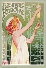 Poster Studio B - Absinthe Robette Classic Painting Art 24x36" NEW CJ4750