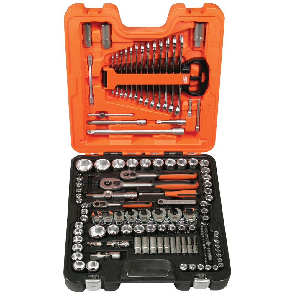 Bahco Socket Set of 138 Metric 1/4in 3/8in & 1/2in