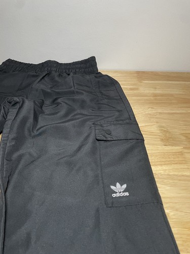 Adidas Black Track Pants Men’s Size Small With Side Pockets & Adjusting Bottoms! - Picture 9 of 21