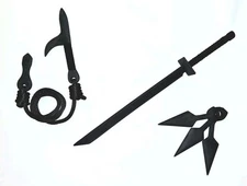 Kusarigama Training Sword Katana Ninjutsu Practice Ninja-to Kusari-Shoge Kunai