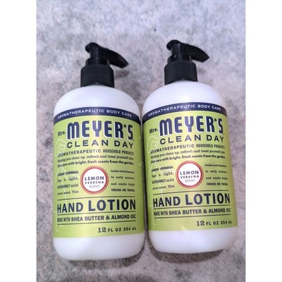 2 Pack Mrs. Meyer's Clean Day Hand Lotion Lemon Verbena Scent 12oz