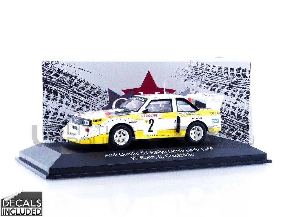 Audi Quattro Monte-Carlo 1986 souvenir rallye miniature CMR 1/43