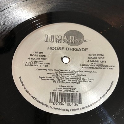 House Brigade   A Madd Cry 12'' Maxi-Single 1991 Lumar Music House
