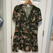 Umgee SZ S Floral Dress Gardencore Cottagecore Fairycore Goblincore Mini Dress 