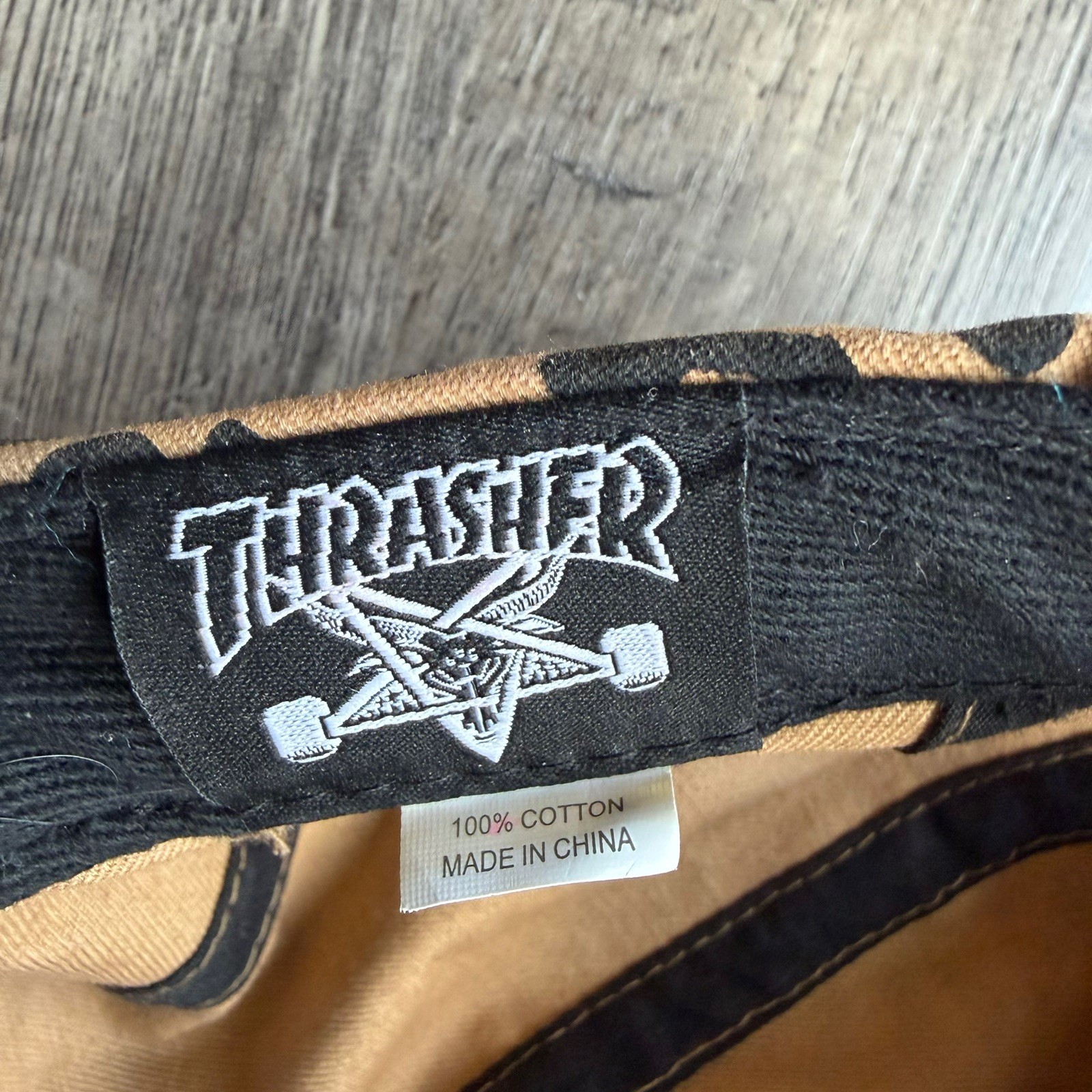 Thrasher Strapback 5 Panel Hat Cap Leopard Print … - image 4