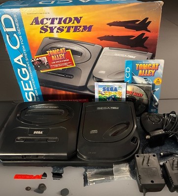 Sega CD Action System Sega Console - Tomcat Alley Bundle - Model 2 Boxed *READ* 