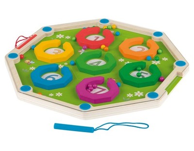 Playtive Lernspielzeug Lernset Rechenset Montessori Holz Magnetisches Labyrinth
