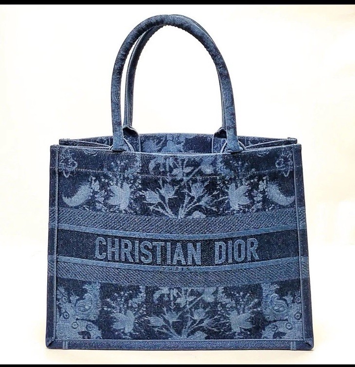 Christian Dior Denim Book Tote | eBay