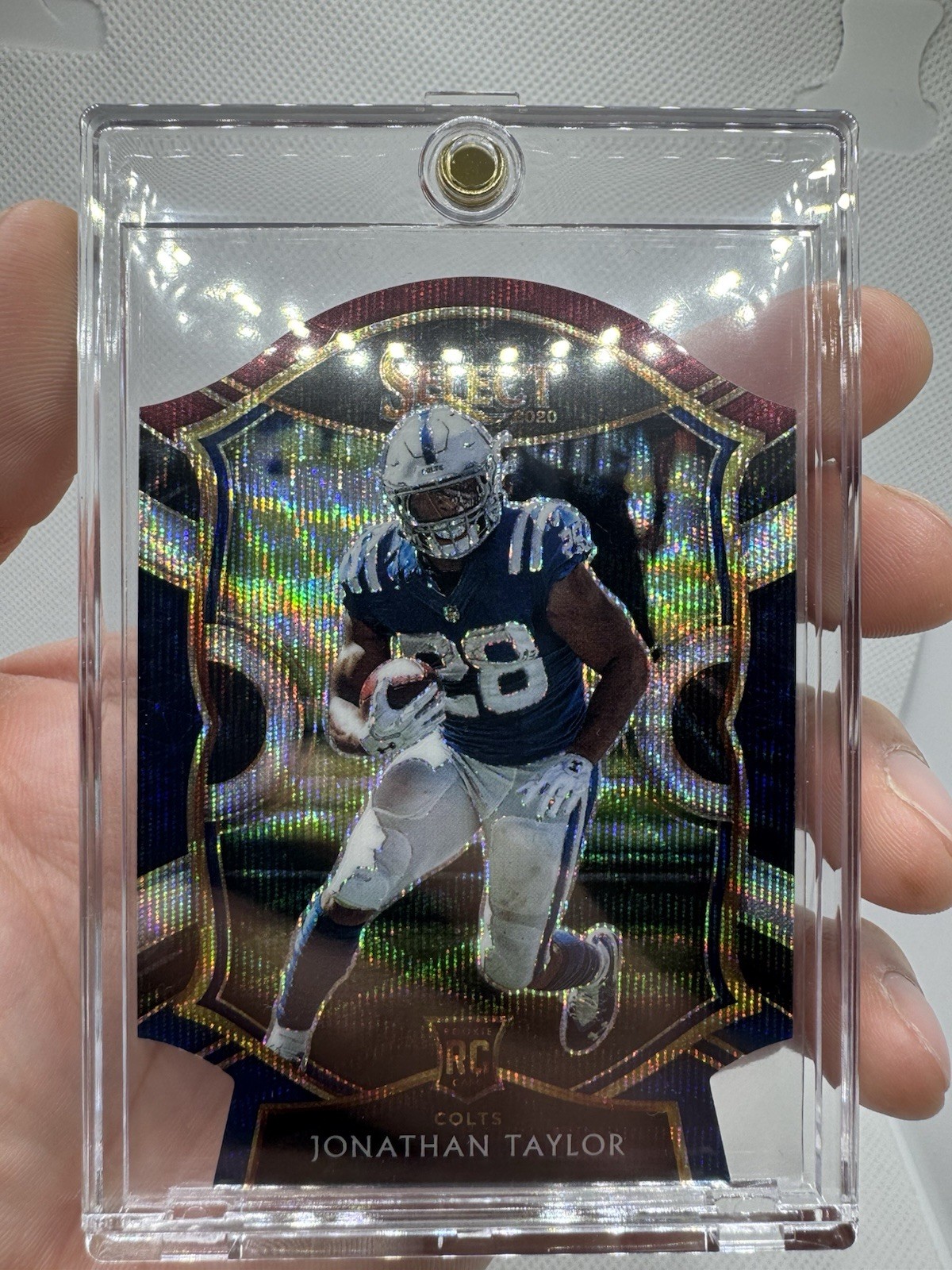 2020 Select Jonathan Taylor Tri Color Die Cut Concourse Prizm RC #53