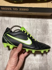 Nike Tiempo Flight FG 453959-013 Leather Football Boots , Size 11.5 / 28.5 cm
