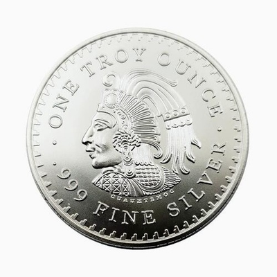 #ad 1 oz Aztec Calendar Silver Round .999 fine Silver Bullion 1 Troy Ounce $29.99