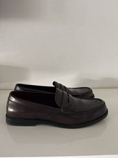 H&M 2025 Loafer Mokassin Gr. 41 Burgundy Weinrot Top Zustand
