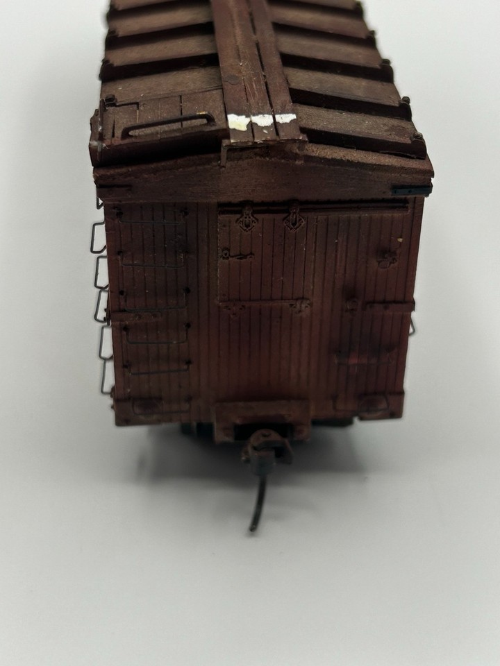 Unmarked Wooden Reefer Freight Car Model Train Weathered Possibly Sn3 ...