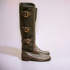 Stuart Weitzman Dark Academia Fairycore Victorian Tall Cinch Boots 745