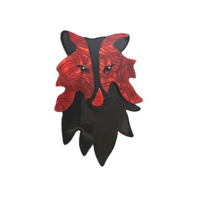  Lea Stein Original Collie Kopf Brosche. Sehr selten!  Top Auswahl online.