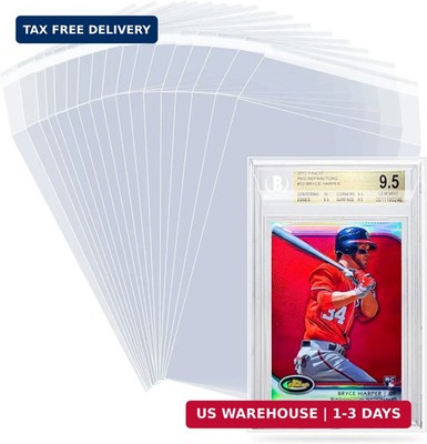 BGS Card Sleeves 100 Pack, Sleeves for BGS Graded Slabs Ultra Protection for The
