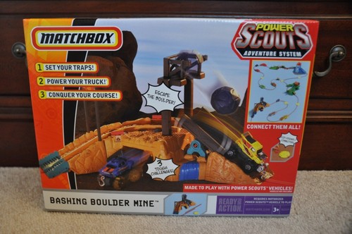 Matchbox Match Box NEW Power Scouts BASHING BOULDER MINE stomper